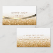 Moderne Berufliche Goldglitterie, Bokeh Visitenkarte (Vorne/Hinten)