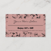 Moderne Berufliche Haargeräte Stylist 10% Rabattkarte (Vorderseite)