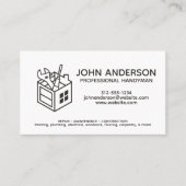 Moderne Berufliche Handyman-Services Visitenkarte (Vorderseite)