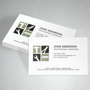 Moderne Berufliche Handyman-Services Visitenkarte