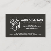 Moderne Berufliche Handyman-Services Visitenkarte (Vorderseite)