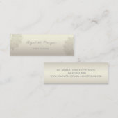 Moderne Berufliche, helle,glänzende Oberfläche Mini Visitenkarte (Vorne/Hinten)