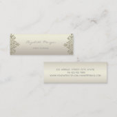 Moderne Berufliche, helle,glänzende Oberfläche Mini Visitenkarte (Vorne/Hinten)