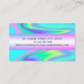 Moderne Berufliche Holografie Visitenkarte (Rückseite)