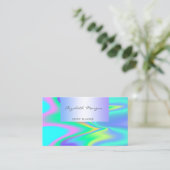 Moderne Berufliche Holografie Visitenkarte (Stehend Vorderseite)