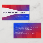 Moderne Berufliche HVAC-Visitenkarten Visitenkarte (Vorne/Hinten)