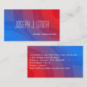 Moderne Berufliche HVAC-Visitenkarten Visitenkarte (Vorne/Hinten)