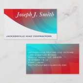 Moderne Berufliche HVAC-Visitenkarten Visitenkarte (Vorne/Hinten)