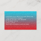 Moderne Berufliche HVAC-Visitenkarten Visitenkarte (Rückseite)