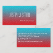 Moderne Berufliche HVAC-Visitenkarten Visitenkarte (Vorne/Hinten)