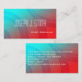 Moderne Berufliche HVAC-Visitenkarten Visitenkarte (Vorne/Hinten)