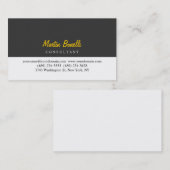 Moderne Berufliche kalligrafische Visitenkarte (Vorne/Hinten)