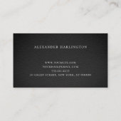 Moderne berufliche Karte. Männlich einfach Visitenkarte (Rückseite)