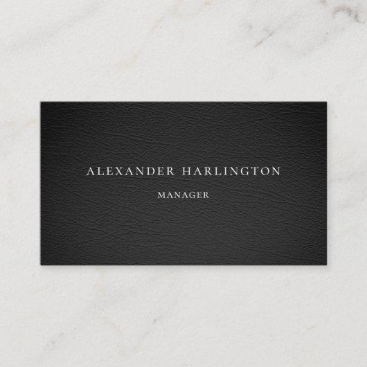 Moderne berufliche Karte. Männlich einfach Visitenkarte (Vorderseite)