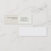 Moderne Berufliche Klasse Einfach Schlicht Mini Visitenkarte (Vorne/Hinten)