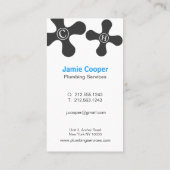 Moderne Berufliche Klempnerkarte Visitenkarte (Rückseite)