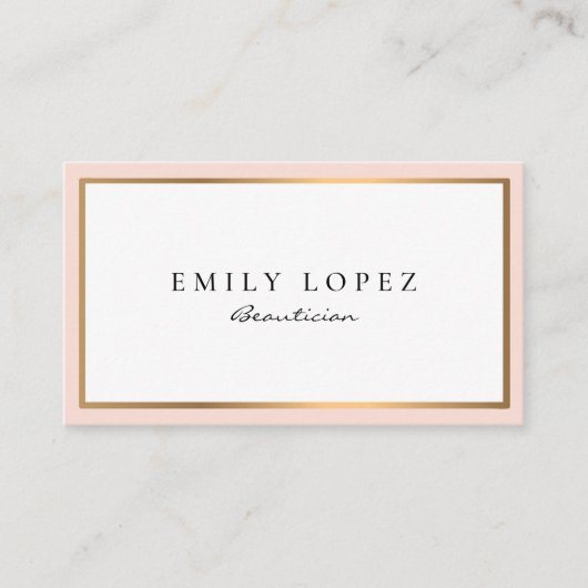 moderne berufliche Kosmetikkarte Visitenkarte (Vorderseite)