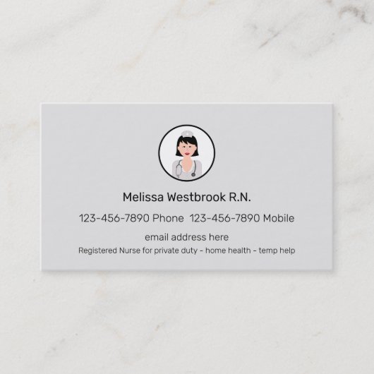 Moderne Berufliche Krankenversicherung Visitenkarte (Vorderseite)