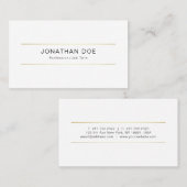 Moderne berufliche kreative glatte schlichte visitenkarte (Vorne/Hinten)