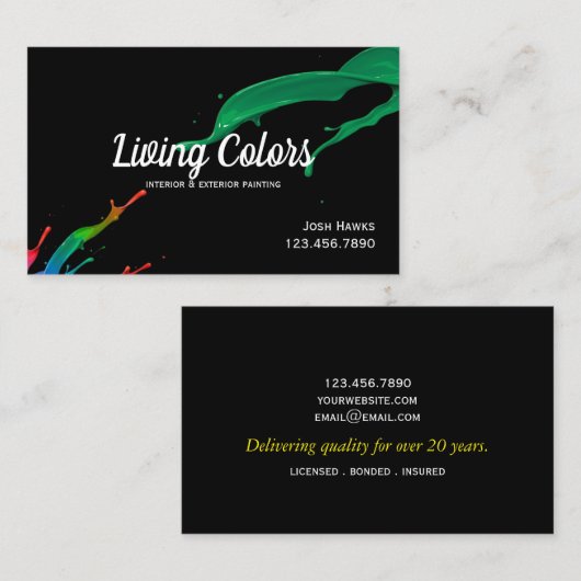 Moderne Berufliche Kundenkarte Visitenkarte (Vorne/Hinten)