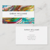 Moderne Berufliche Künstlerin Visitenkarte (Vorne/Hinten)