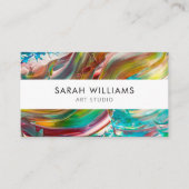 Moderne Berufliche Künstlerin Visitenkarte (Vorderseite)