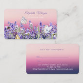 Moderne, Berufliche Lavander-Verabredung Terminkarte (Vorne/Hinten)