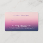 Moderne, Berufliche Lavander-Verabredung Terminkarte (Rückseite)