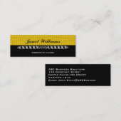 Moderne Berufliche Leder-Slim-Visitenkarten Mini Visitenkarte (Vorne/Hinten)