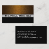 Moderne Berufliche Leder-Visitenkarten Visitenkarte (Vorne/Hinten)