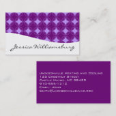 Moderne Berufliche Lila Visitenkarten Visitenkarte (Vorne/Hinten)