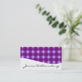 Moderne Berufliche Lila Visitenkarten Visitenkarte (Stehend Vorderseite)