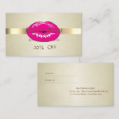 Moderne Berufliche Lips-Referenzkarte Empfehlungskarte (Vorne/Hinten)