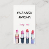 Moderne Berufliche Lipsticks Visitenkarte (Vorderseite)
