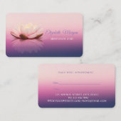 Moderne, Berufliche Lotus Ernennung Terminkarte (Vorne/Hinten)