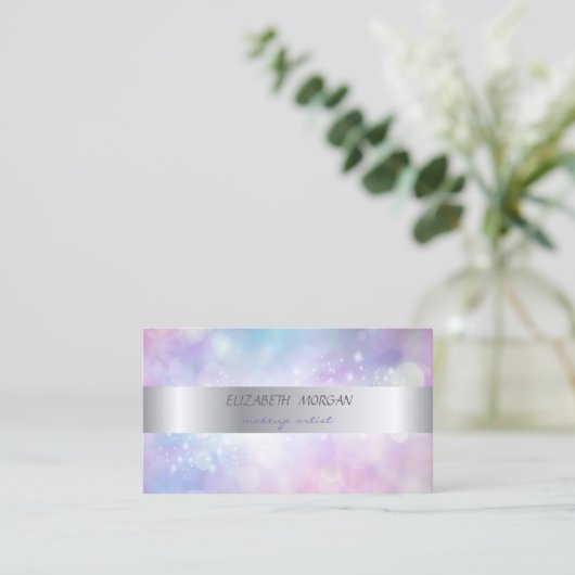 Moderne Berufliche Luminous Visitenkarte (Stehend Vorderseite)