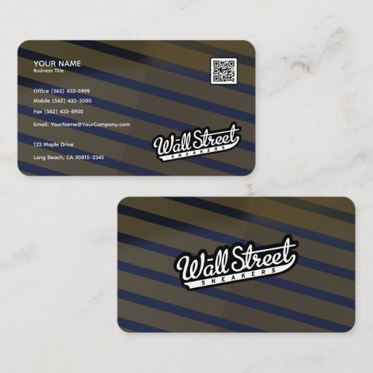 Moderne Berufliche Luxe Gradient Foil Karten (Vorne/Hinten)