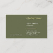 Moderne Berufliche Luxus Perle Finish Elegante Visitenkarte (Rückseite)