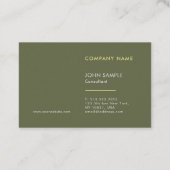 Moderne Berufliche Luxus Perle Finish Elegante Visitenkarte (Rückseite)