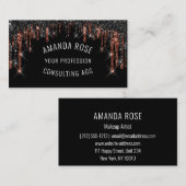 Moderne Berufliche Makeup Artist Hair Eyelash Visitenkarte (Vorne/Hinten)