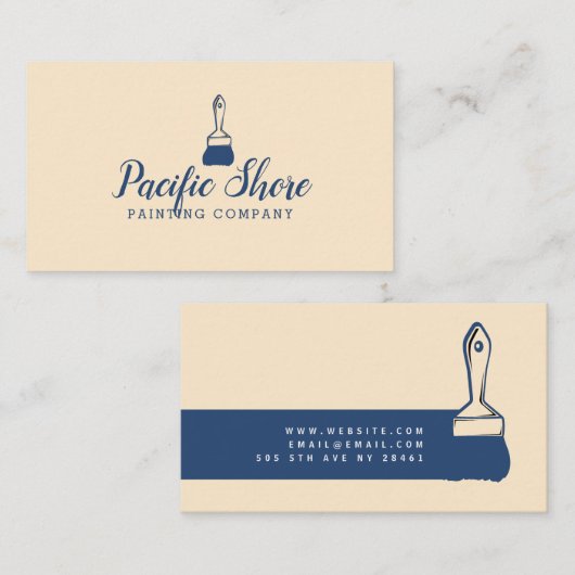 Moderne Berufliche Malerei Visitenkarte (Vorne/Hinten)