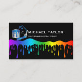 Moderne Berufliche Malereinrichtung Visitenkarte (Vorderseite)