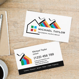 Moderne Berufliche Malereinrichtung Visitenkarte