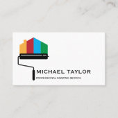 Moderne Berufliche Malereinrichtung Visitenkarte (Vorderseite)