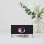 Moderne Berufliche Malereinrichtung Visitenkarte (Stehend Vorderseite)