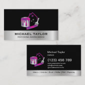 Moderne Berufliche Malereinrichtung Visitenkarte (Vorne/Hinten)