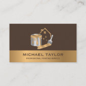 Moderne Berufliche Malereinrichtung Visitenkarte (Vorderseite)