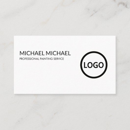 Moderne Berufliche Malereinrichtung Visitenkarte (Vorderseite)