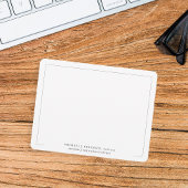 Moderne berufliche Männer personalisiert Mitteilungskarte