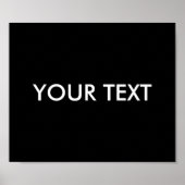 Moderne, Berufliche Markenbezeichnung Schwarz Poster (Vorne)